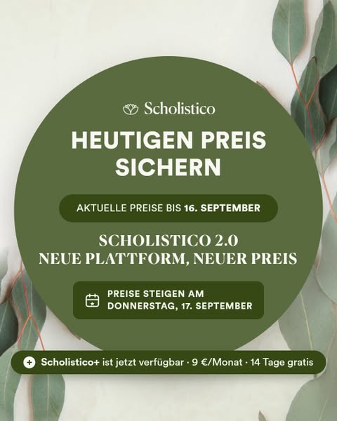 Neue Plattform. Heutiger Preis. Nur bis Mittwoch