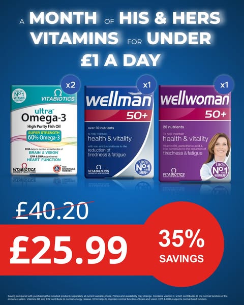 Save 35% On 50+ Vitamins Bundle