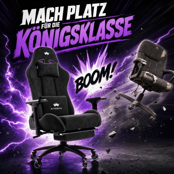 Schmerzfrei durch deine längste Session: Eliteseats Gamingstuhl