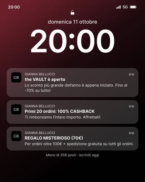 Entra in the VAULT – meno di 358 posti