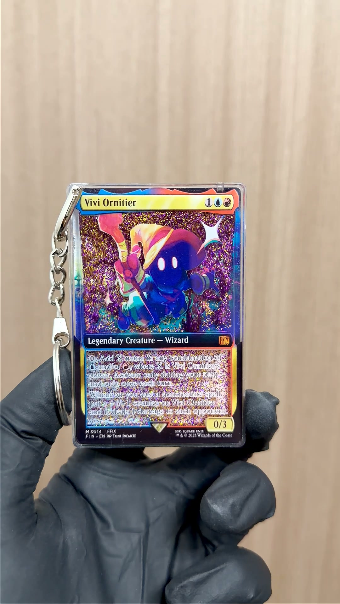 CUSTOM Magic the Gathering Card Quicksand Keychain
