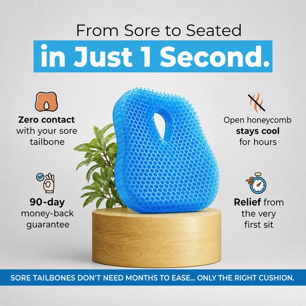 Tailbone relief for seniors.