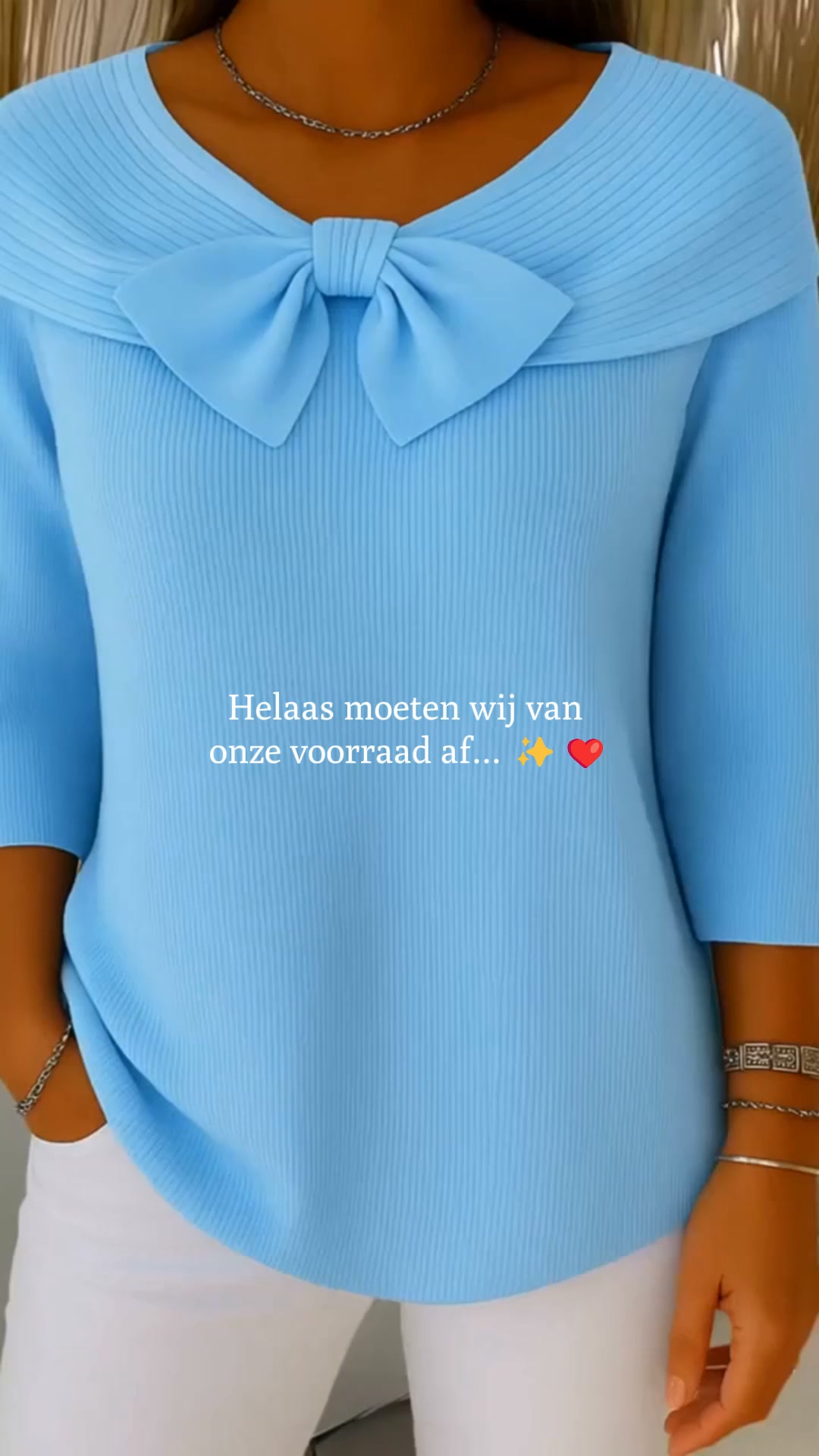 Lirya™ | Elegante gebreide top met strik