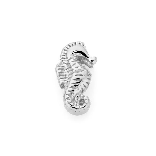 Mesh Charm Sea Horse Zilver