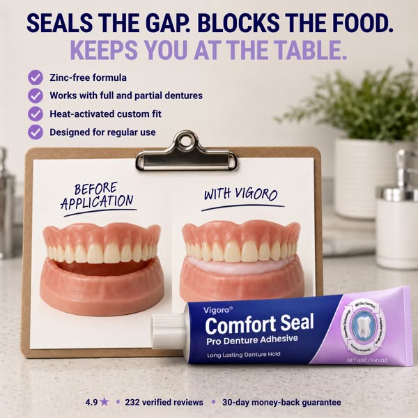 Vigoro® DeComfort Seal Pro Denture AdhesiveFDA Certified (Clinicall