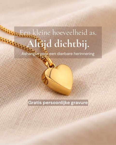 Ashanger voor een kleine hoeveelheid as