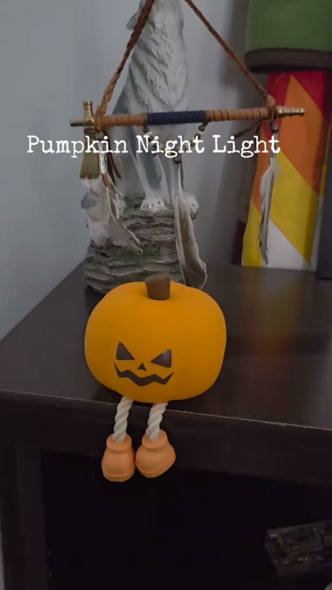 Sad Pumpkin Squeeze Lamp