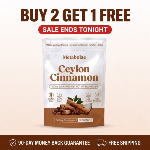 Ceylon Cinnamon 7200mg Equivalent with MCT Oil