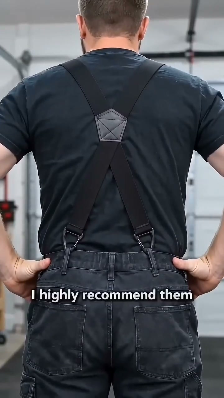 Men's X-Back Suspenders with Hook Clips