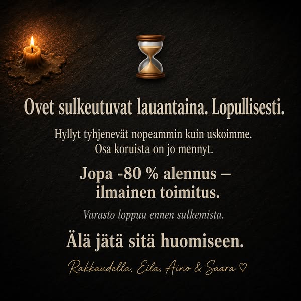 Kaksikymmentä vuotta. Nyt hyvästit