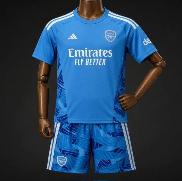 $17.90 26/27 Kids Arsenal Away Blue Goalkeeper Jersey