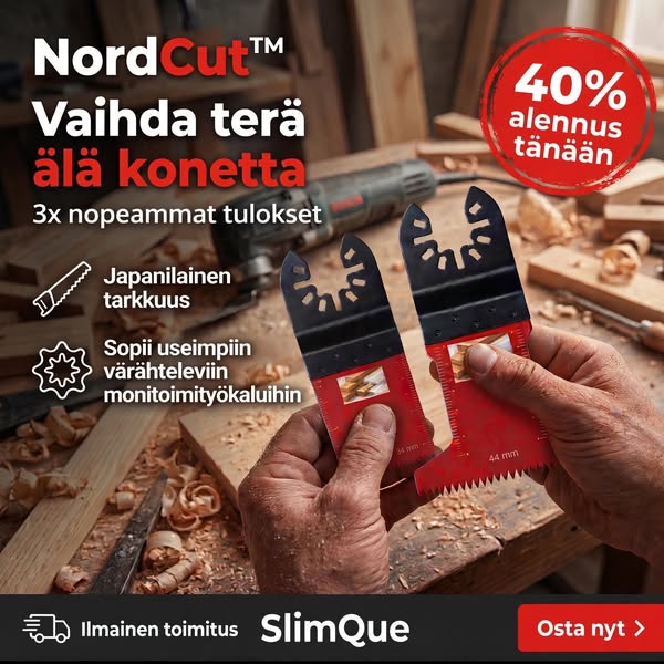 Monitoimityökalun terät, jotka tekevät työstä helpompaa