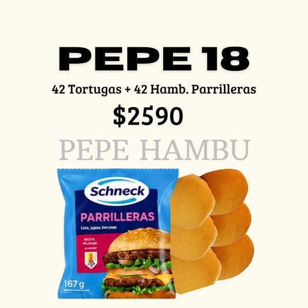 Caja Hamburguesas Schneck con pan tortugas