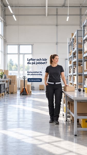 Stöd för ländryggen på jobbet
