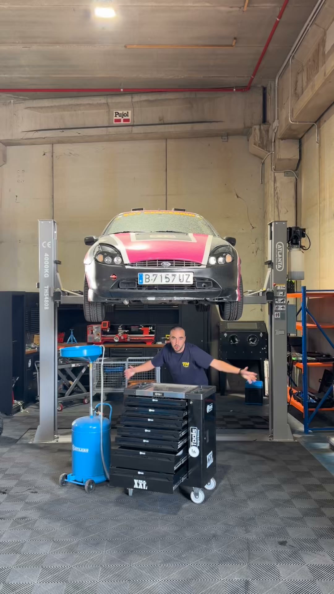 Combo Pro-Motor: Elevador 4,2T + Carro Equipado + Recogedor