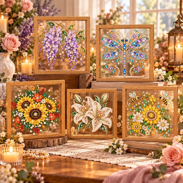 New Framed Clear Diamond Painting Pearl Art KitOn Sale