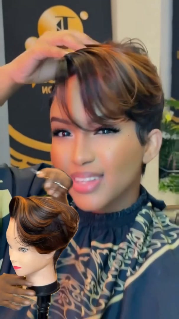Effortless glam pixie