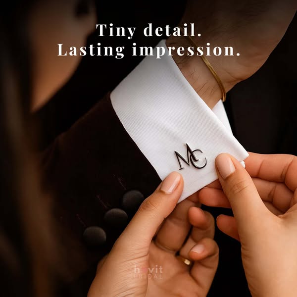 Custom-made Initial Cufflinks