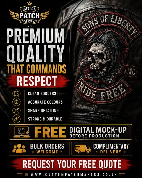 Premium Motorcycle Club Patches