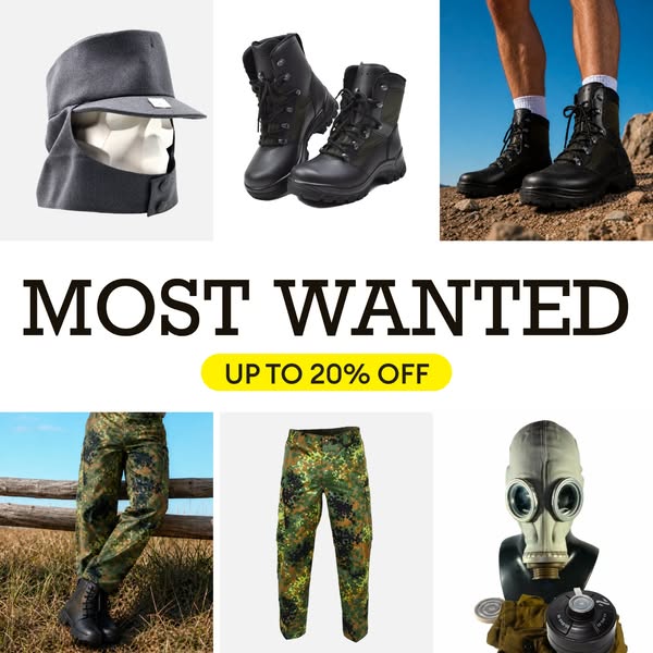 20% OFF Military Surplus Gear
