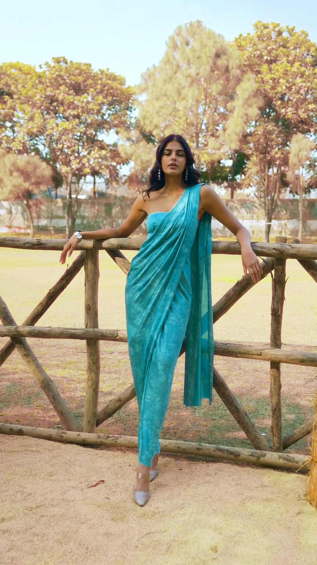 SARI DRAPE GOWN