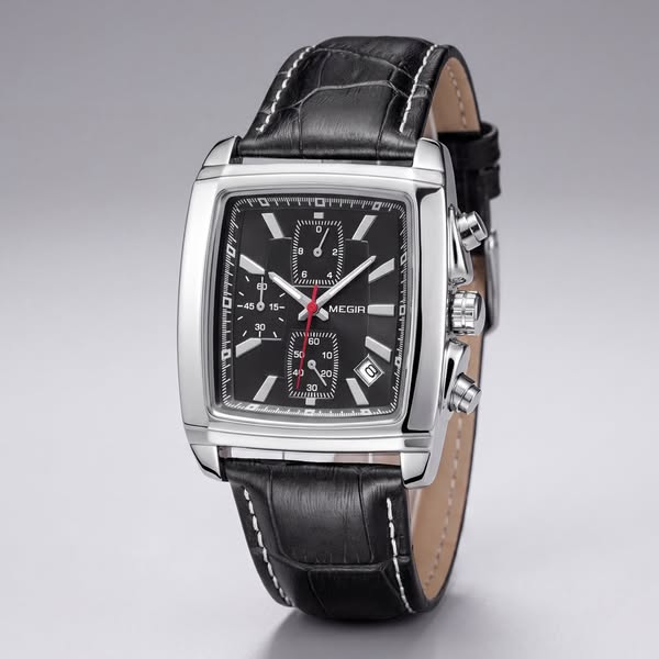 Auden Rectangular Chrono Watch