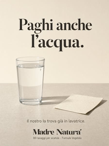 Paghi anche l'acqua.