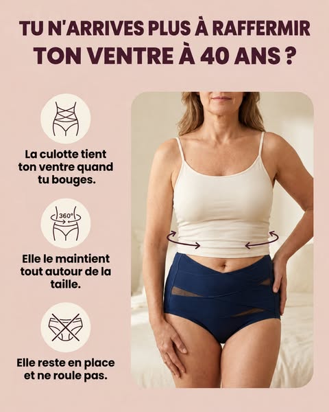Un ventre tenu tout autour de la taille, même quand tu bouges