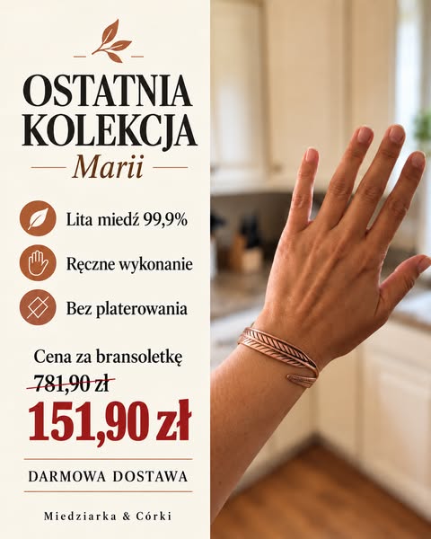 Miedziane bransoletki od 151,90 zł