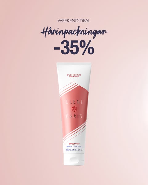 35 % rabatt på alla hårinpackningar