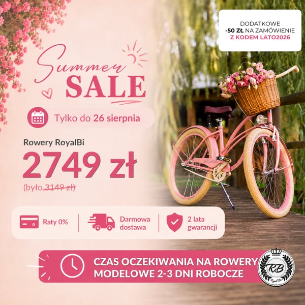 Wakacyjna promocja na rowery!
