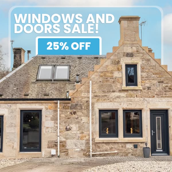 25% OFF WINDOWS & DOORS