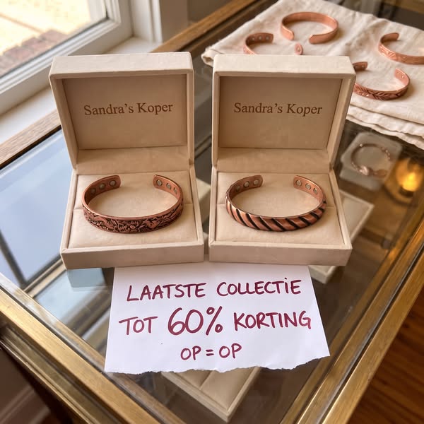 "Mijn moeder werd 96. Ze deed haar koperen armband nooit af. Geen enkele keer."