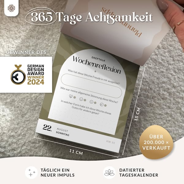 365 Tage Achtsamkeit – Blatt für Blatt