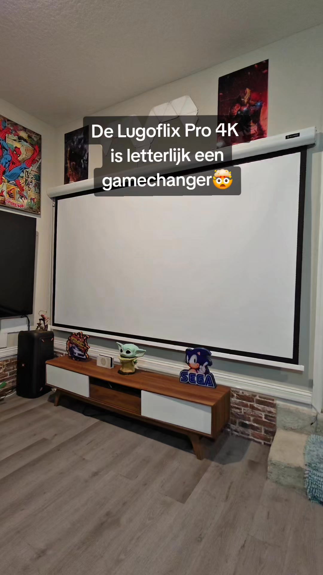 Gaming op 200 inch