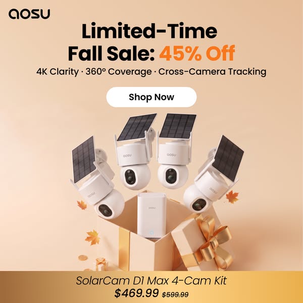 aosu Smart Security for Peace of Mind – Up to 65% OFF