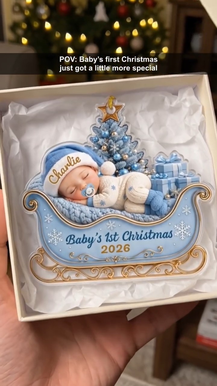 Personalized Baby’s First Christmas Ornament
