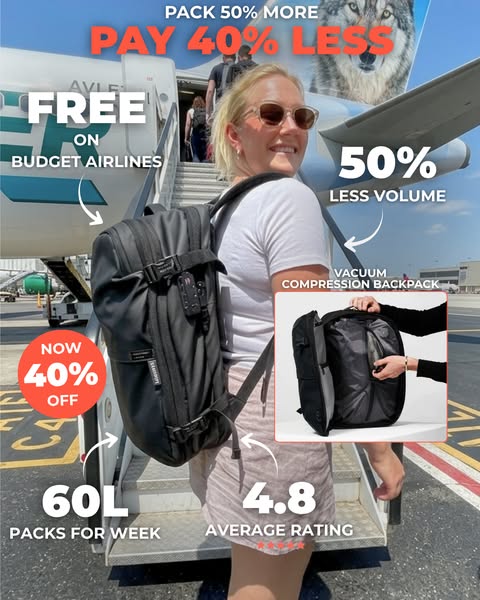 Pack 5X More Without Paying Baggage Fees
