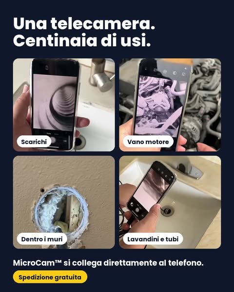 Una telecamera. Centinaia di usi.