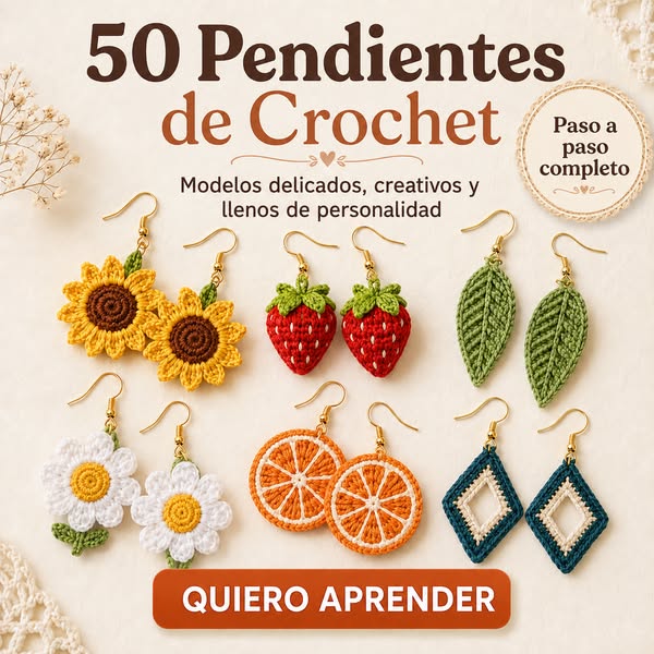 50 Pendientes de Crochet