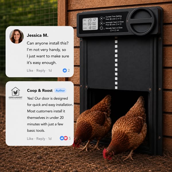Automatic Locking. Safer Chickens.