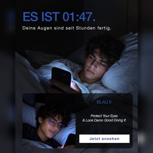 1+1 GRATIS: BLAU II Blaulichtfilterbrille