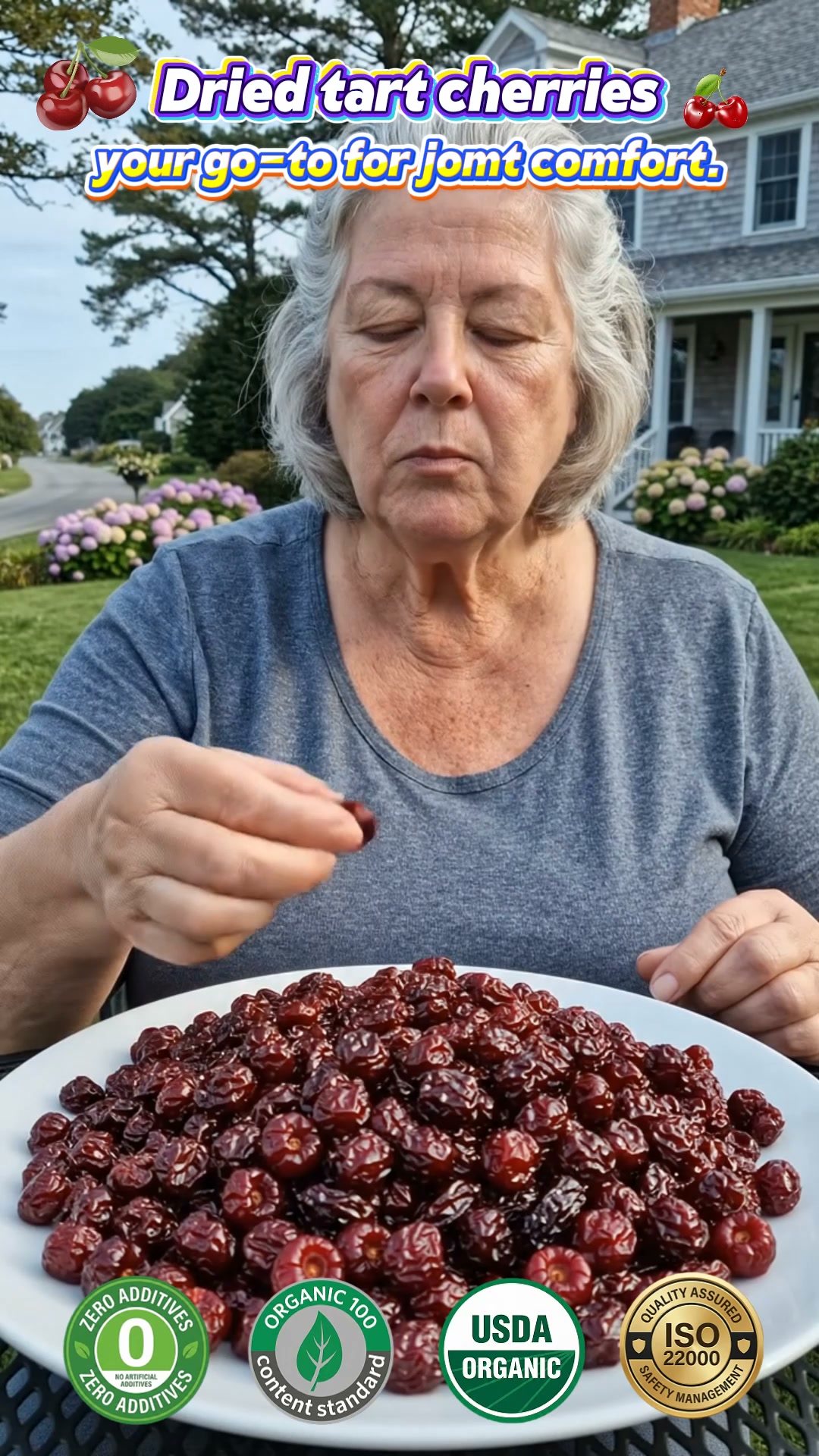 Stiff Stairs. Real Snack. Montmorency Dried Tart Cherries