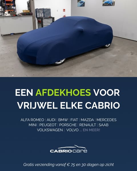 Afdekhoezen voor uw cabrio