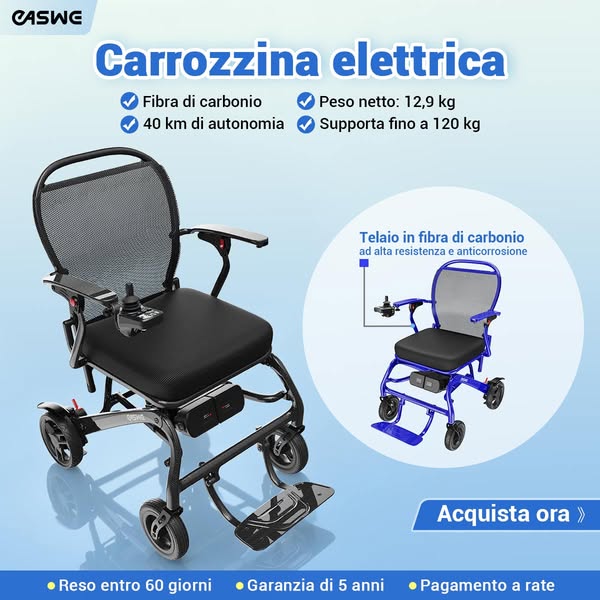 Leggera. Potente. Libertà di muoversi.