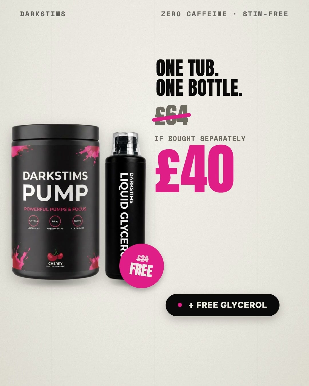 Buy PUMP V2, Get Glycerol FREE
