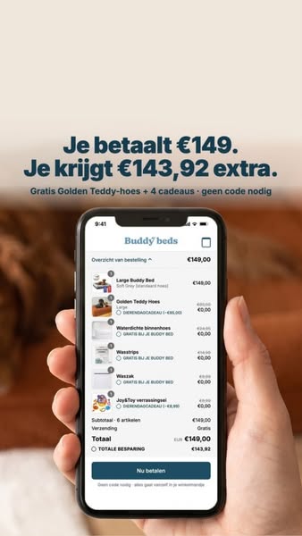€143,92 aan cadeaus erbij