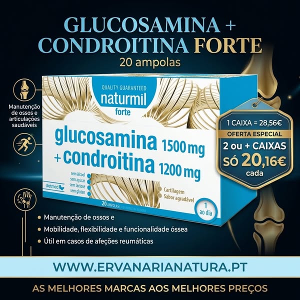 GLUCOSAMINA + CONDROITINA FORTE 20 ampolas
