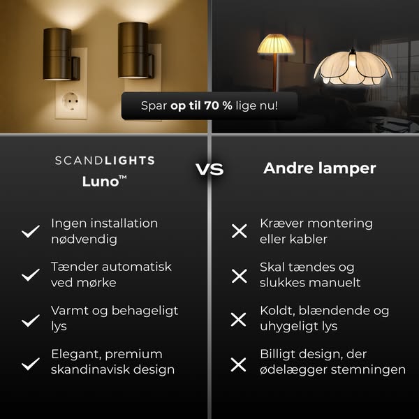 Lampen, der tænder sig selv – hver aften