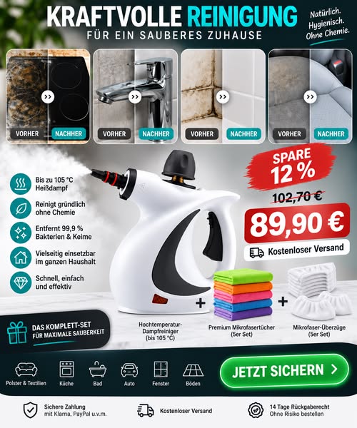 Sauber. Einfach. Mit Dampf.